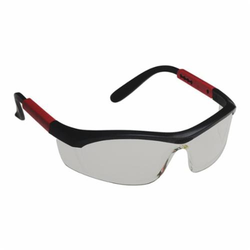 EYEWEAR SAF A-FOG CLEAR HALF FRAMED BK/R