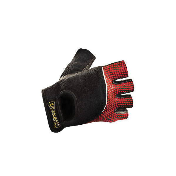 GLOVES A-VIB 2XL GR GOATSKIN LTHR BK/R