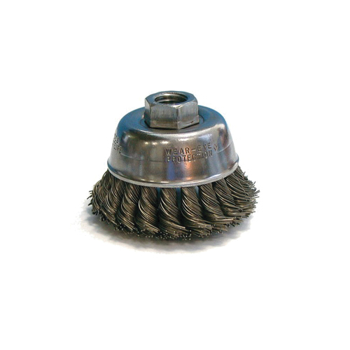 BRUSH CUP 2-3/4IN 1/2-13 0.014IN KNOT