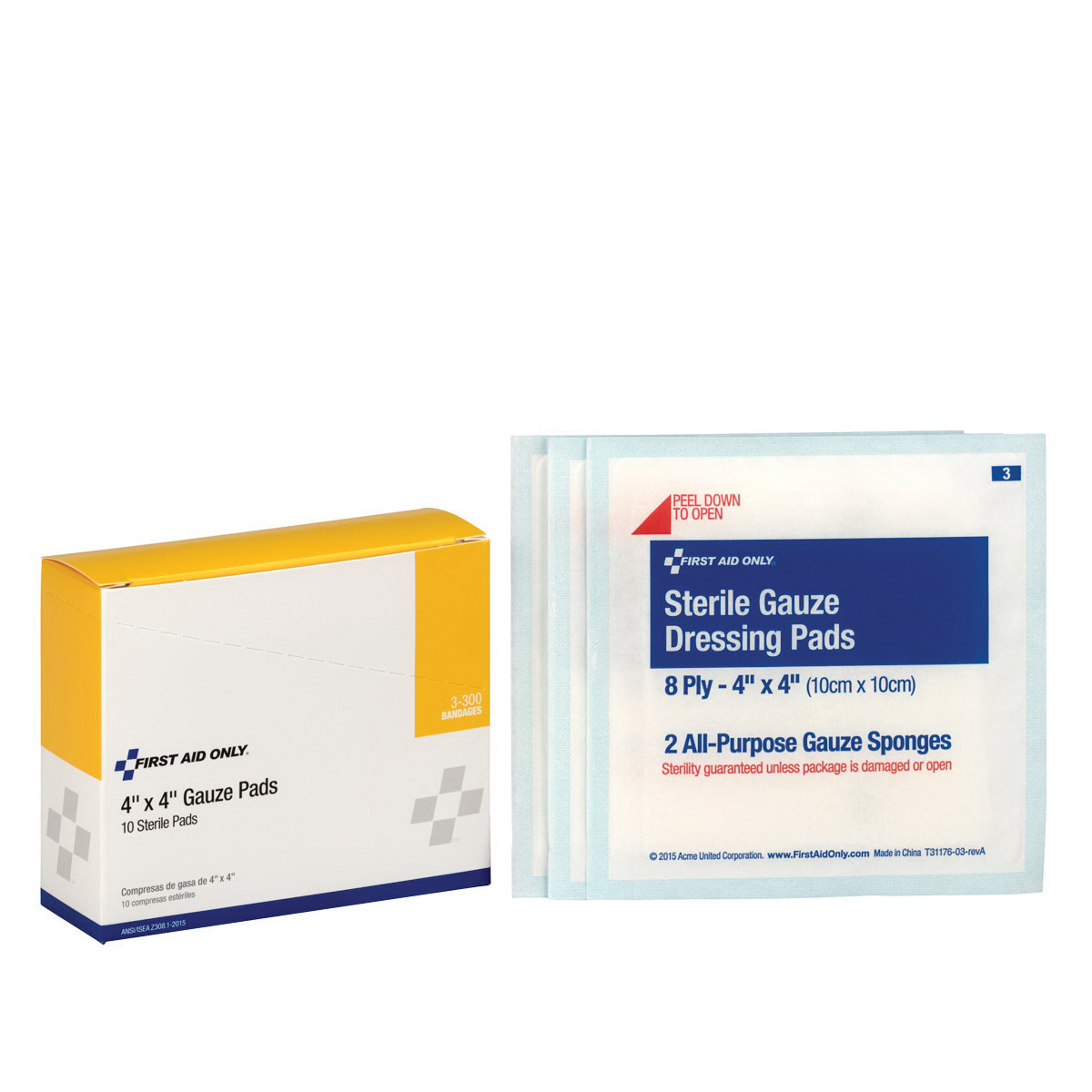PAD GAUZE 4X4IN GAUZE BOX WHT STERILE
