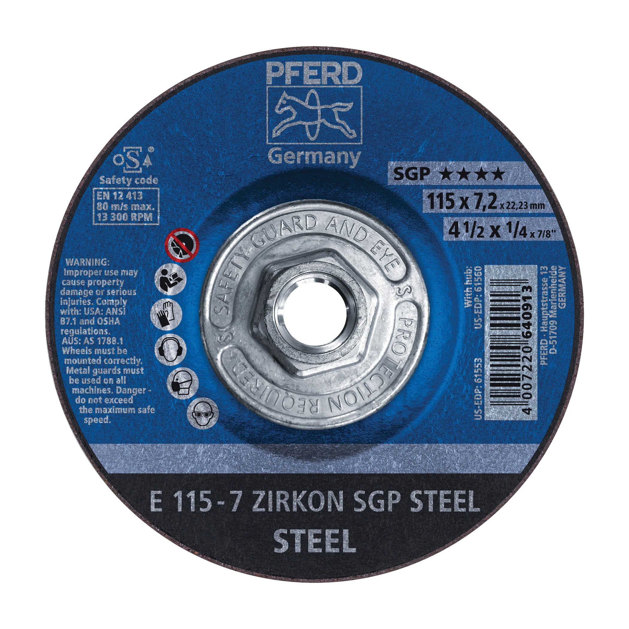 4-1/2 X 1/4 X 5/8-11 TYPE 27 ZA24