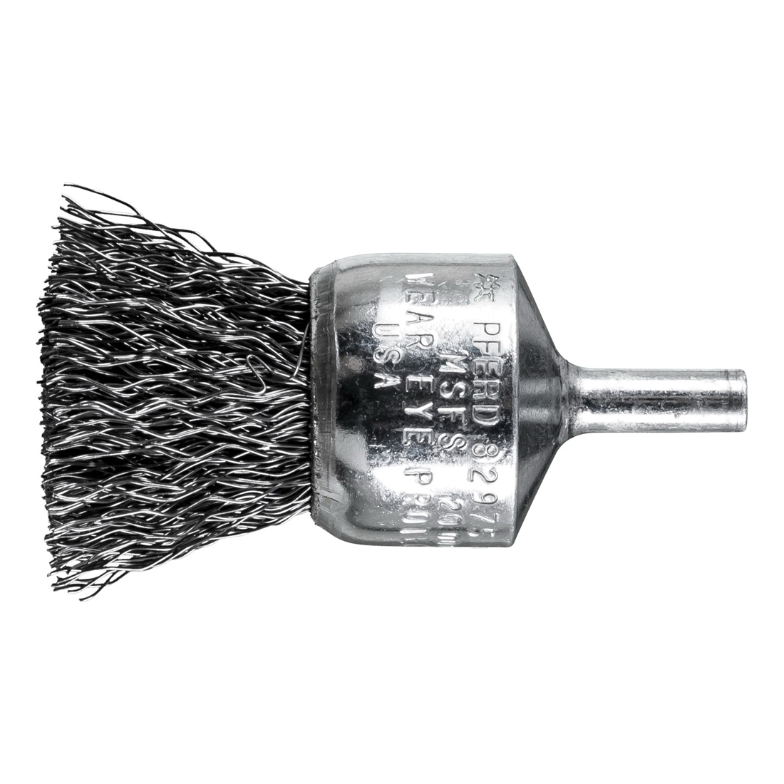 1IN CRMPD WIRE END BRUSH .014 CS 1/4IN S