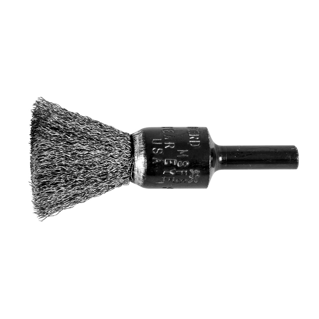 1/2IN CRMPD WIRE END BRUSH .006 SS 1/4IN