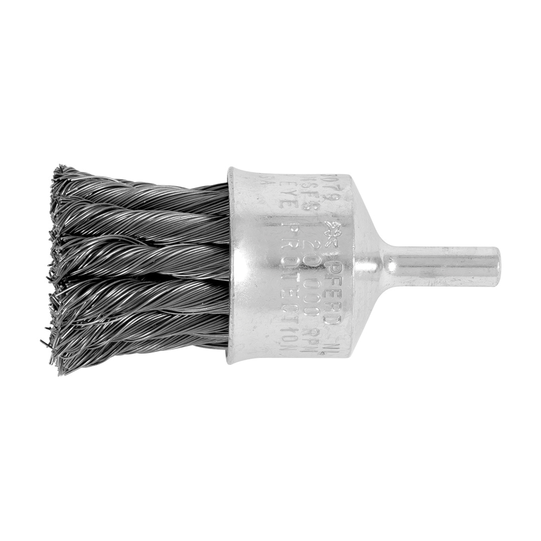 1IN KNT WIRE END BRUSH FLARED CUP.014 CS