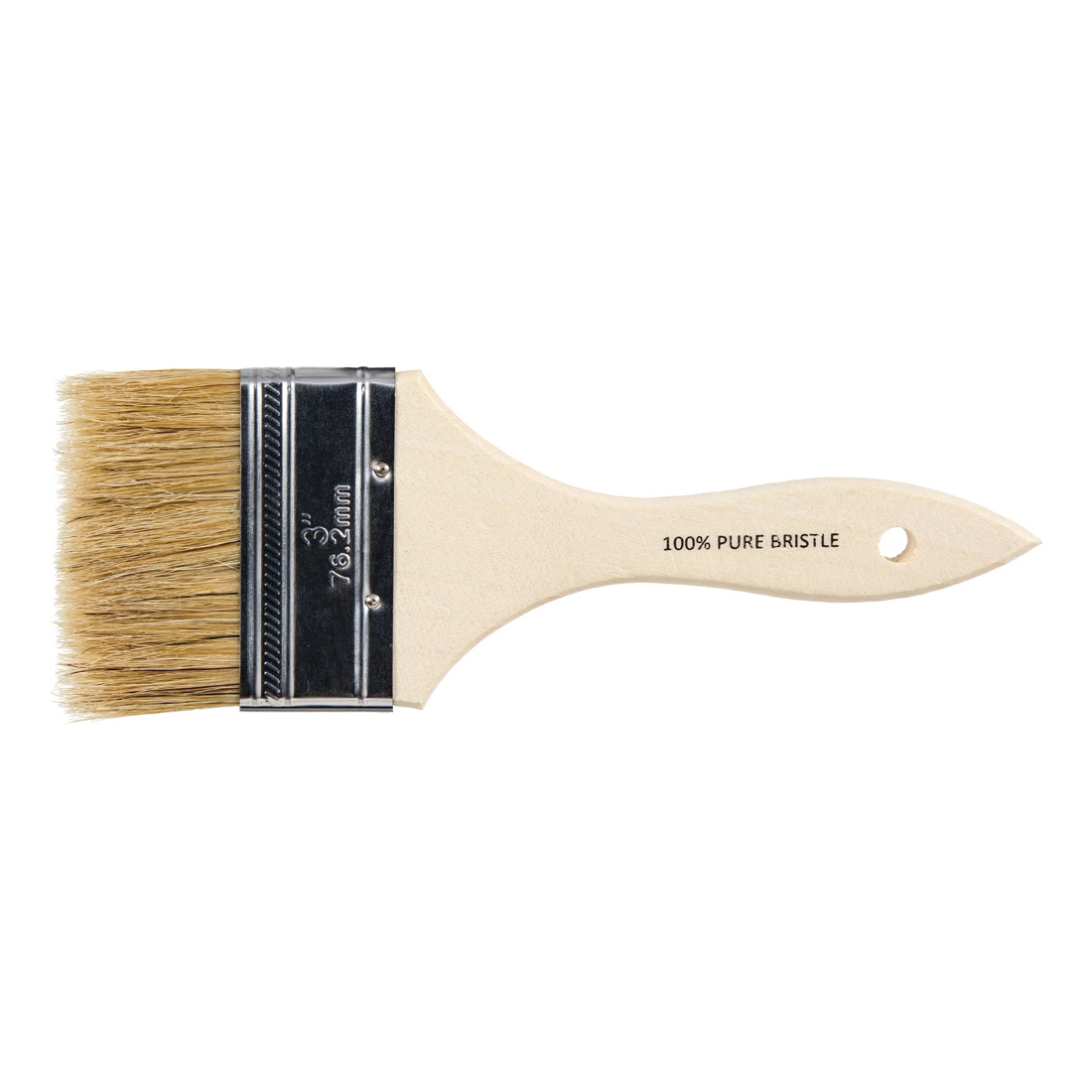 BRUSH CHIP 3IN W/WOOD HANDLE