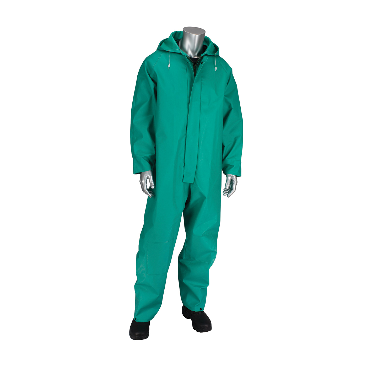 COVERALL 2XL GRN 42MM PVC/HD NYL 62IN