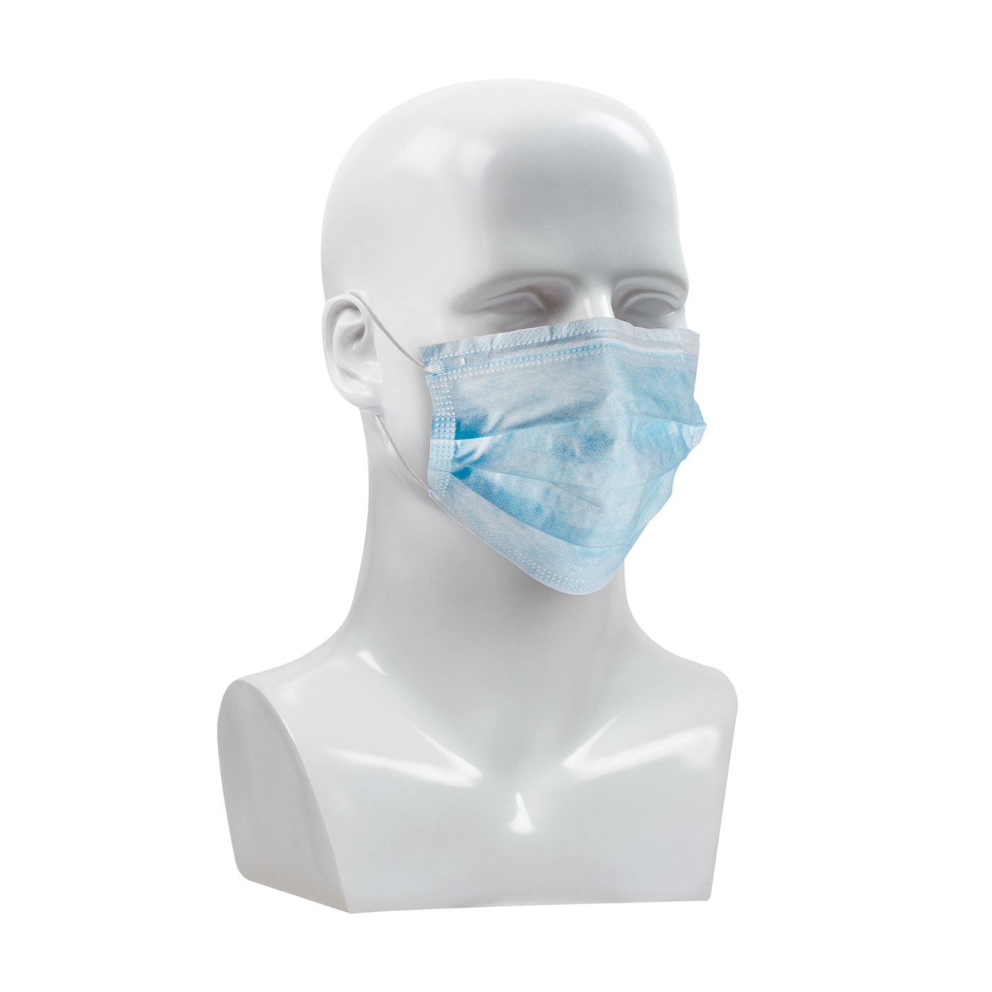 MASK FACE UNIV 0.99 ABN PARTICLES BL/WHT