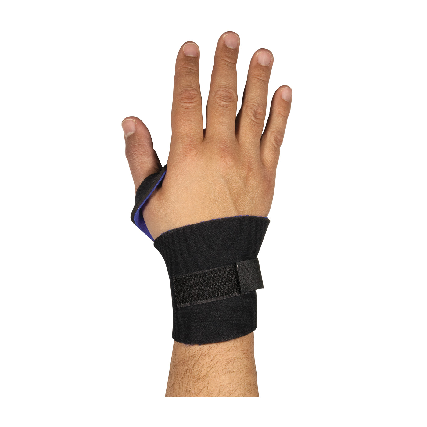 SUPPORT WRIST UNIV HOOK AND LOOP BK ELAS