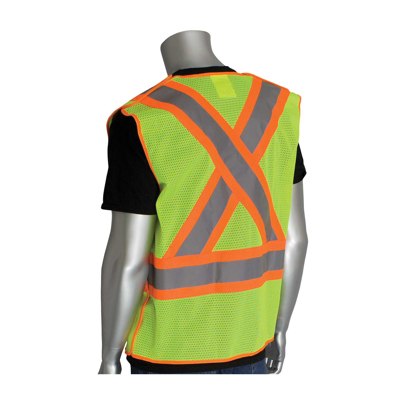 VEST SAF 2XL HI-VIZ LIME YEL 54.3IN 29IN