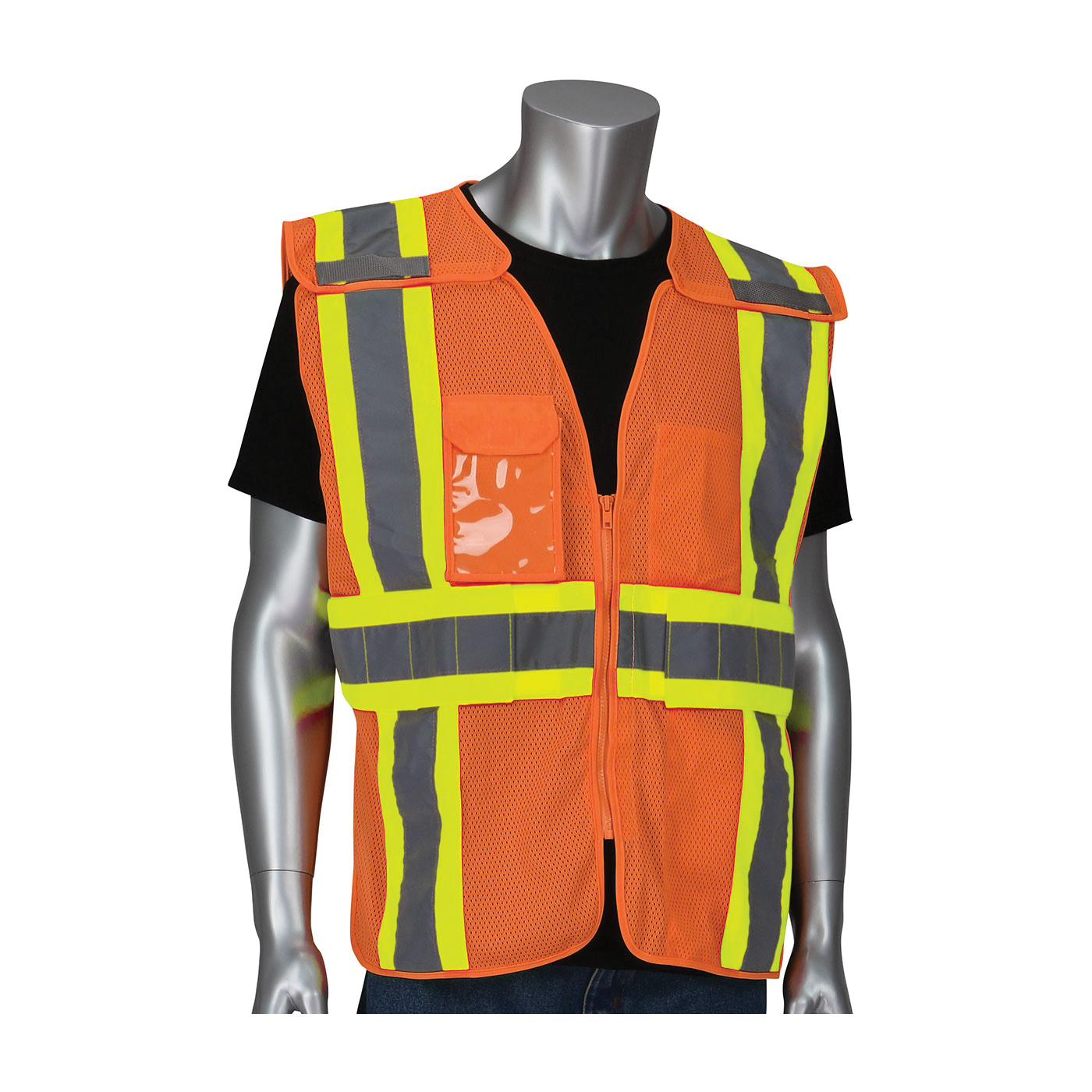 VEST BREAKAWAY 2XL/5XL HI-VIZ ORN ZIPPER