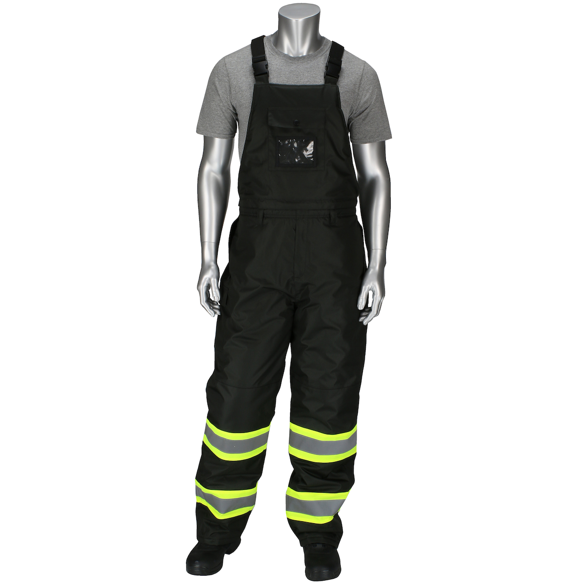 OVERALL BIB 2XL HI-VIZ ORN 46-1/2IN