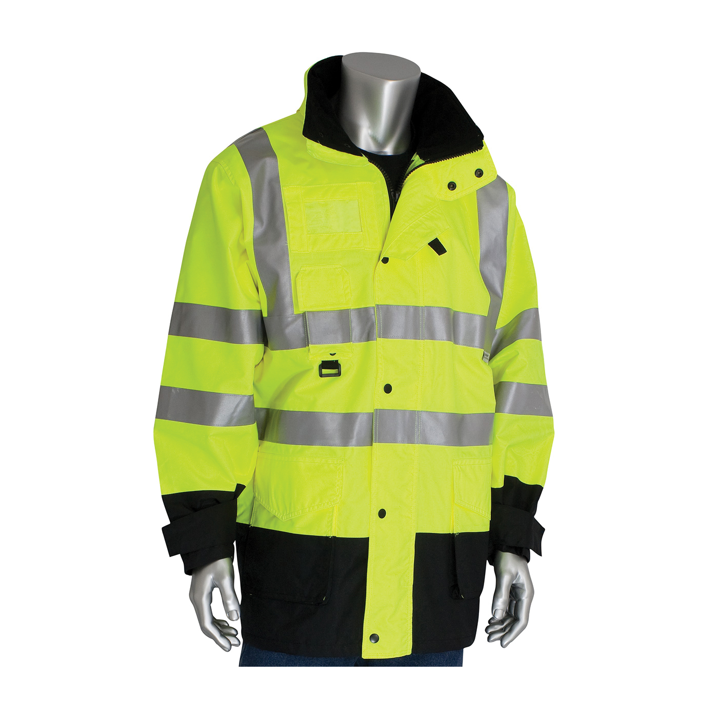 COAT COND ALL HI-VIZ LIME YEL POLYEST S