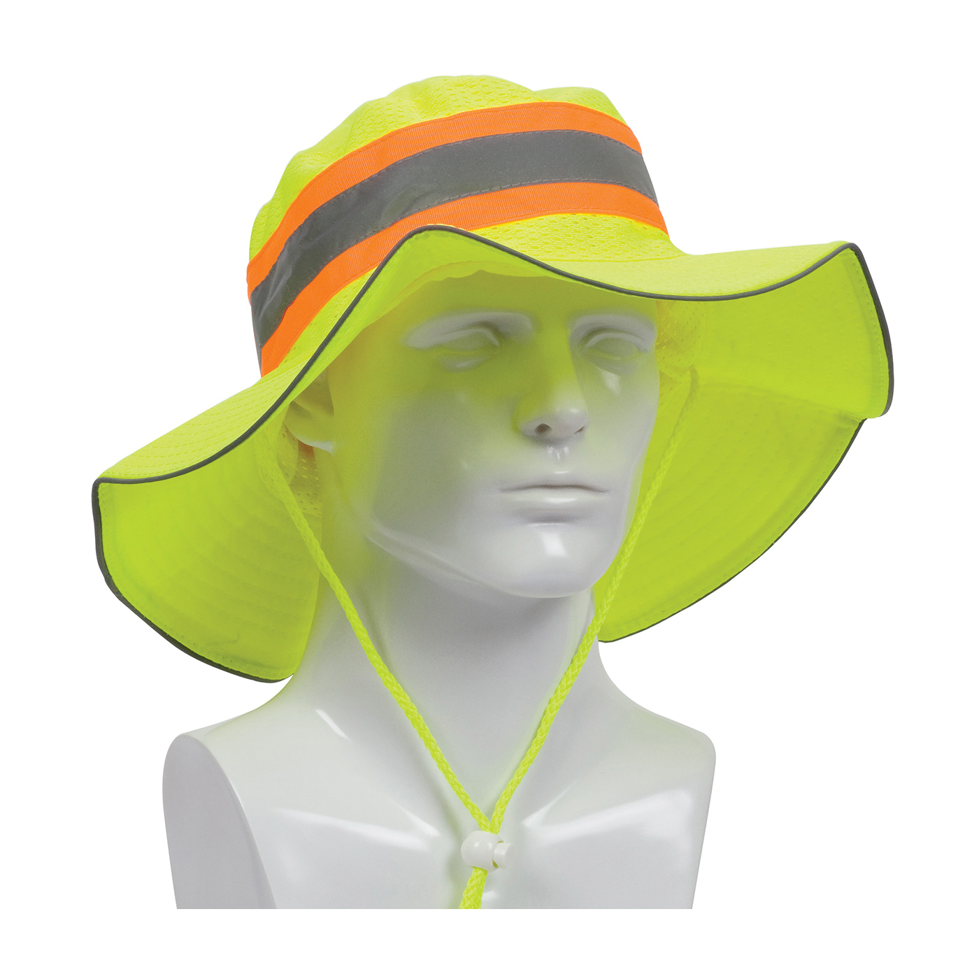 HAT RANGER UNIV HI-VIZ LIME YEL POLYEST