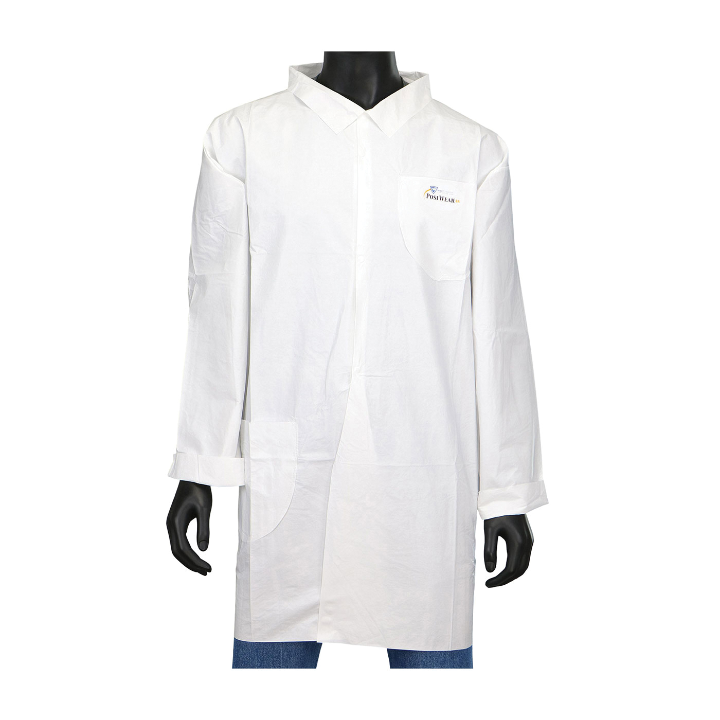 COAT LAB 2XL WHT PP/POL THN 38-1/2IN 2