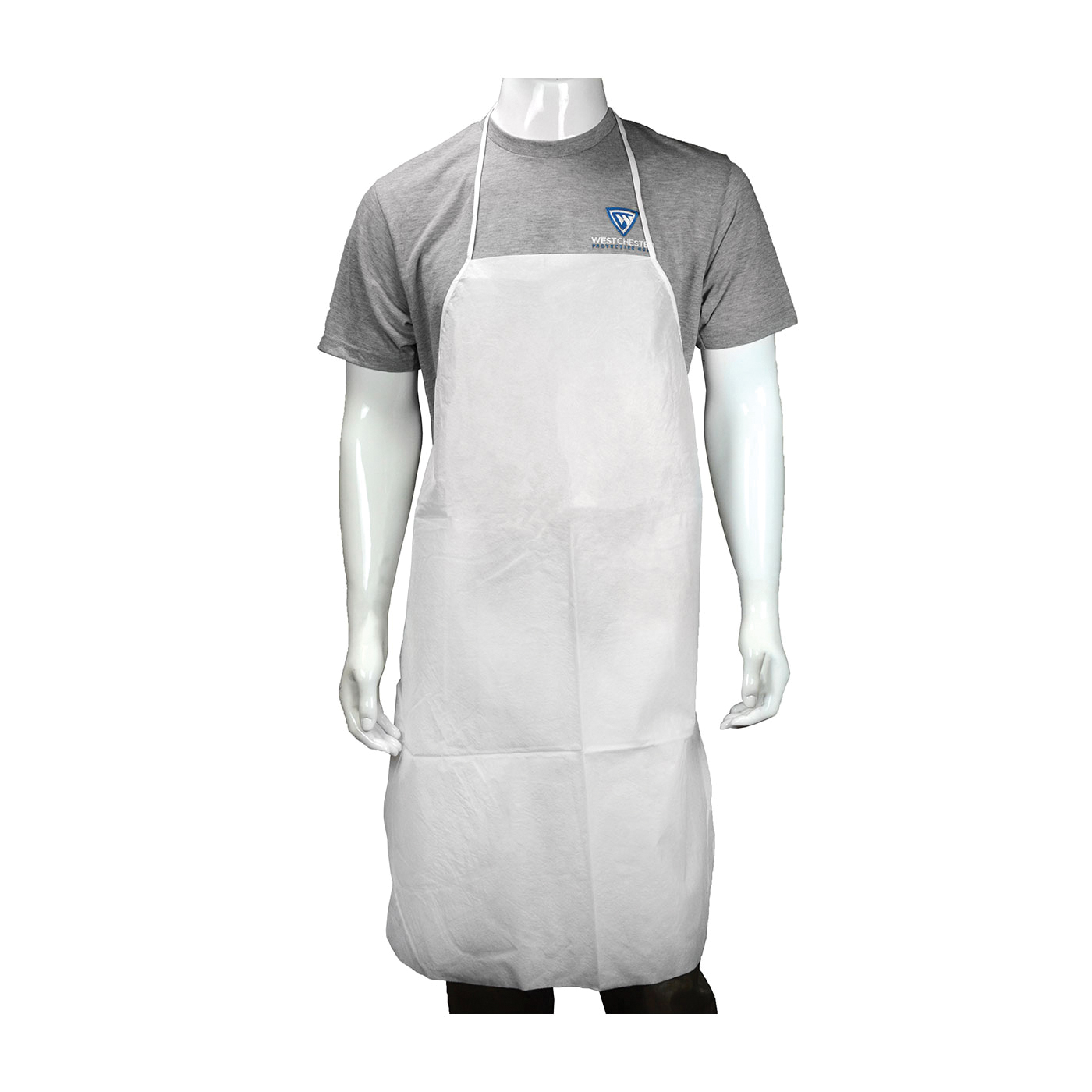APRON DISPOSABLE UNIV WHT PP 36IN 28IN