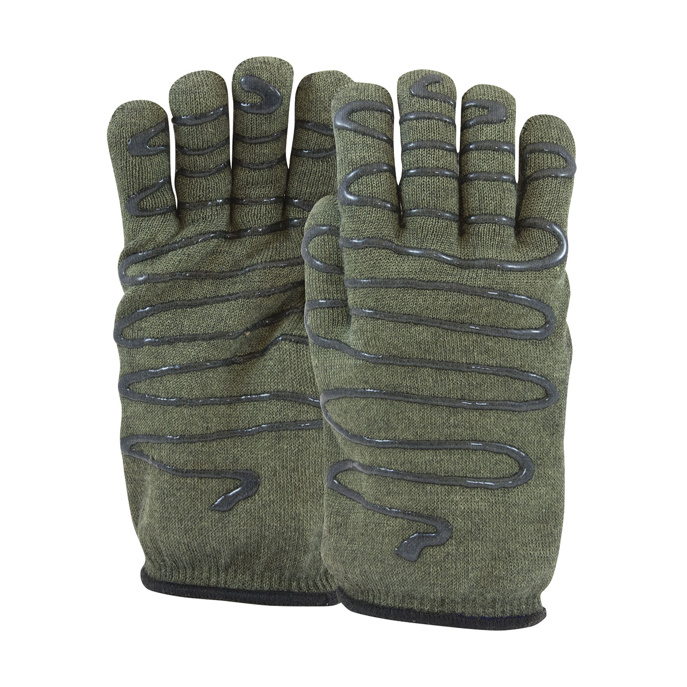 GLOVES MILL HOT L KEVLAR/PREOX DARK GRN