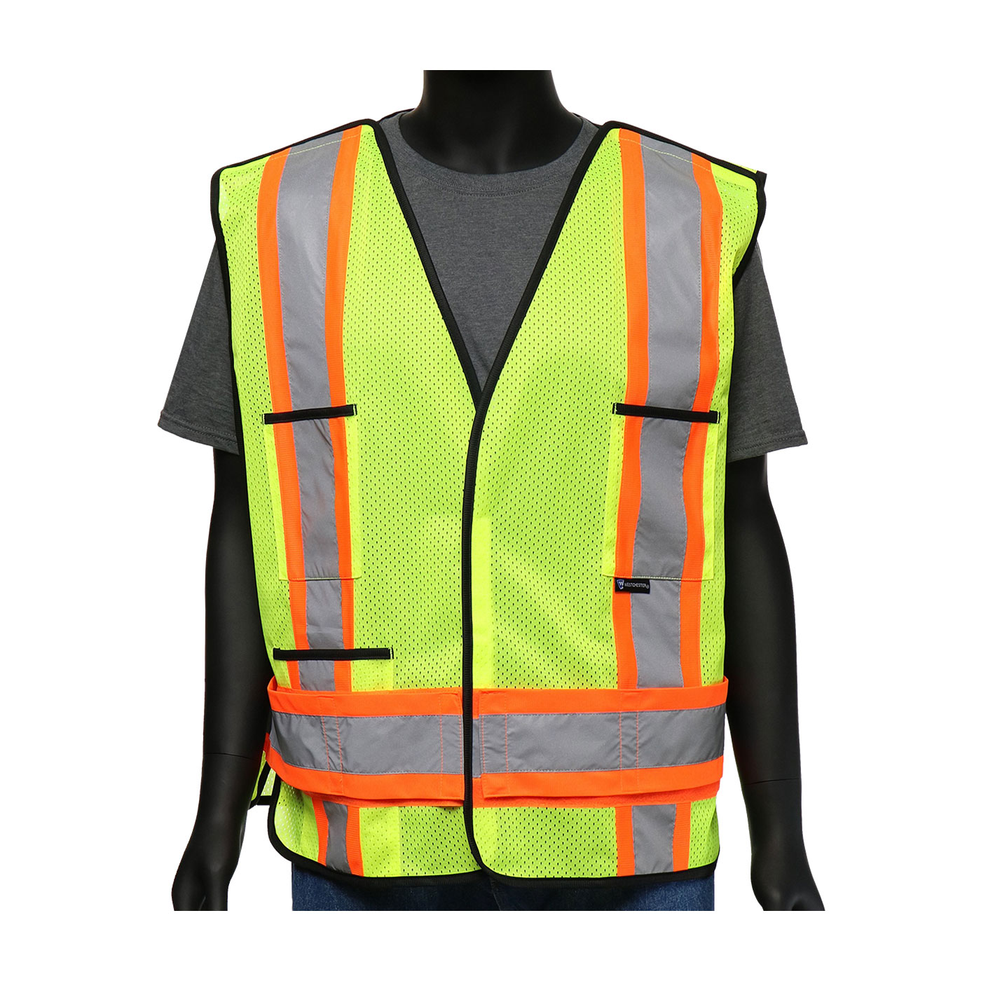 VEST BREAKAWAY SAF 5XL HI-VIZ YEL 3 SIL