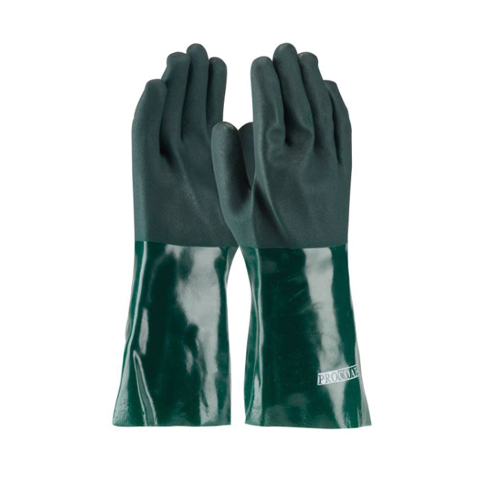 GLOVES CHEMICAL RESISTANT UNIV GRN PVC