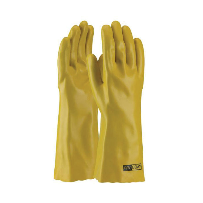 GLOVES CHEMICAL RESISTANT UNIV YEL PVC