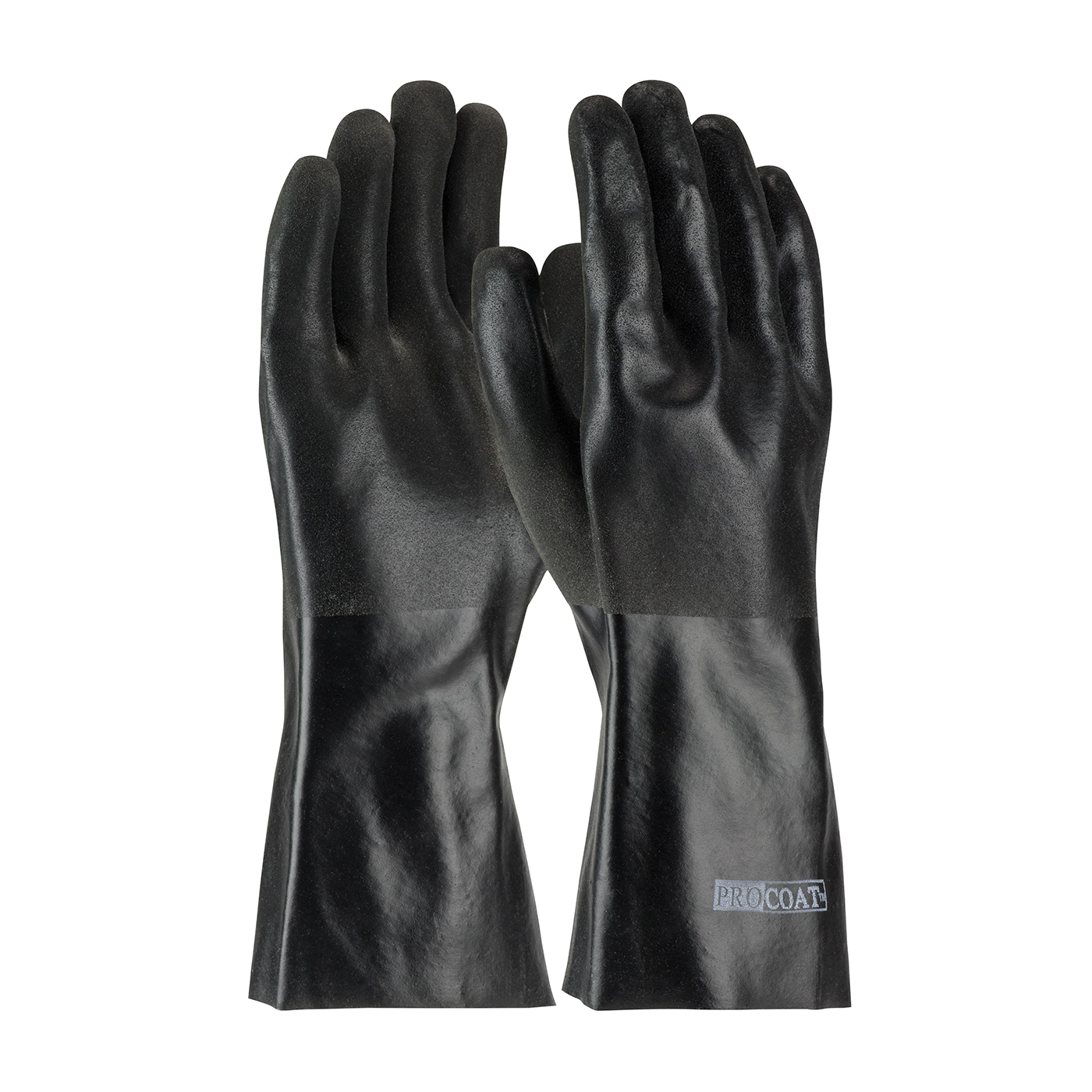 GLOVES CTD UNIV COTTON/PVC BK SANDY PVC