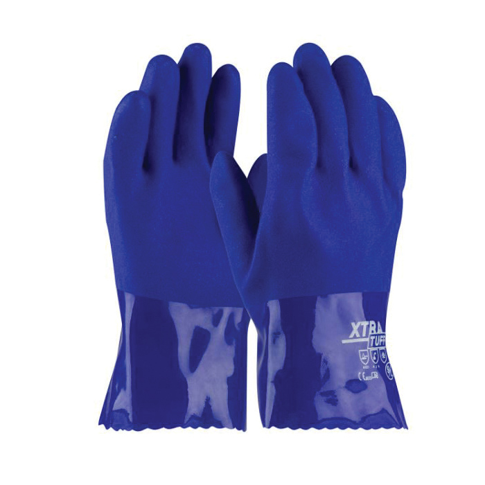 GLOVES CHEMICAL-RESISTANT XL COTTON/PVC