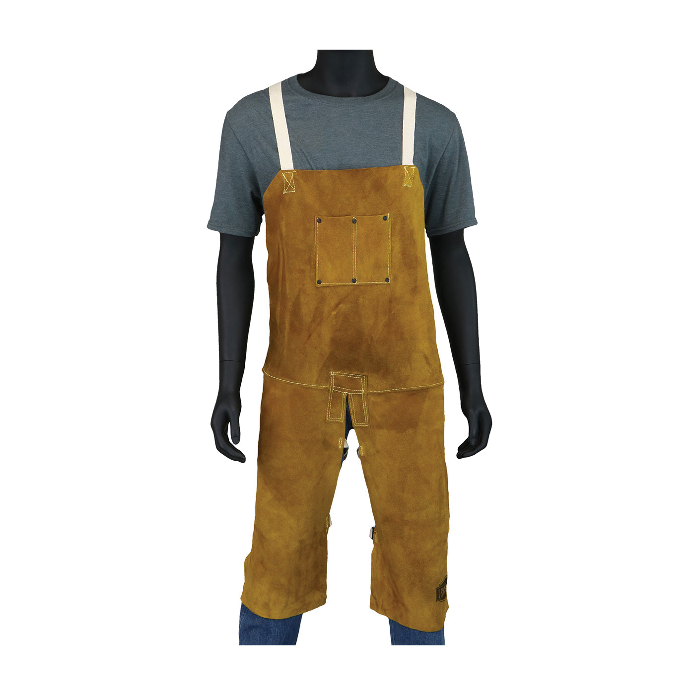 APRON WELDING 36IN 24IN KEVLAR/LTHR YEL