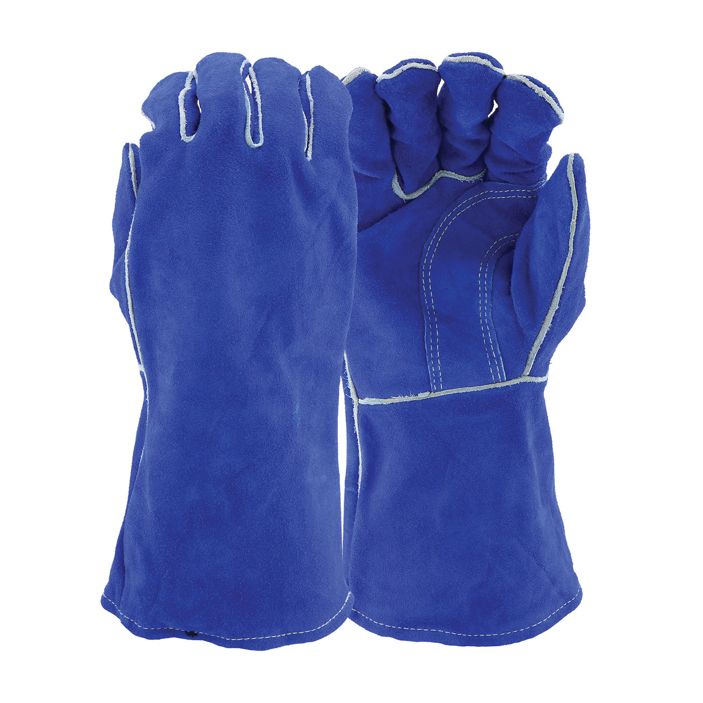 GLOVES WELDERS L BL WING THUMB GAUNTLET