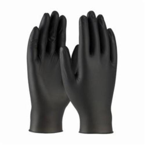 GLOVES DISPOSABLE M NITRILE NITRILE BK