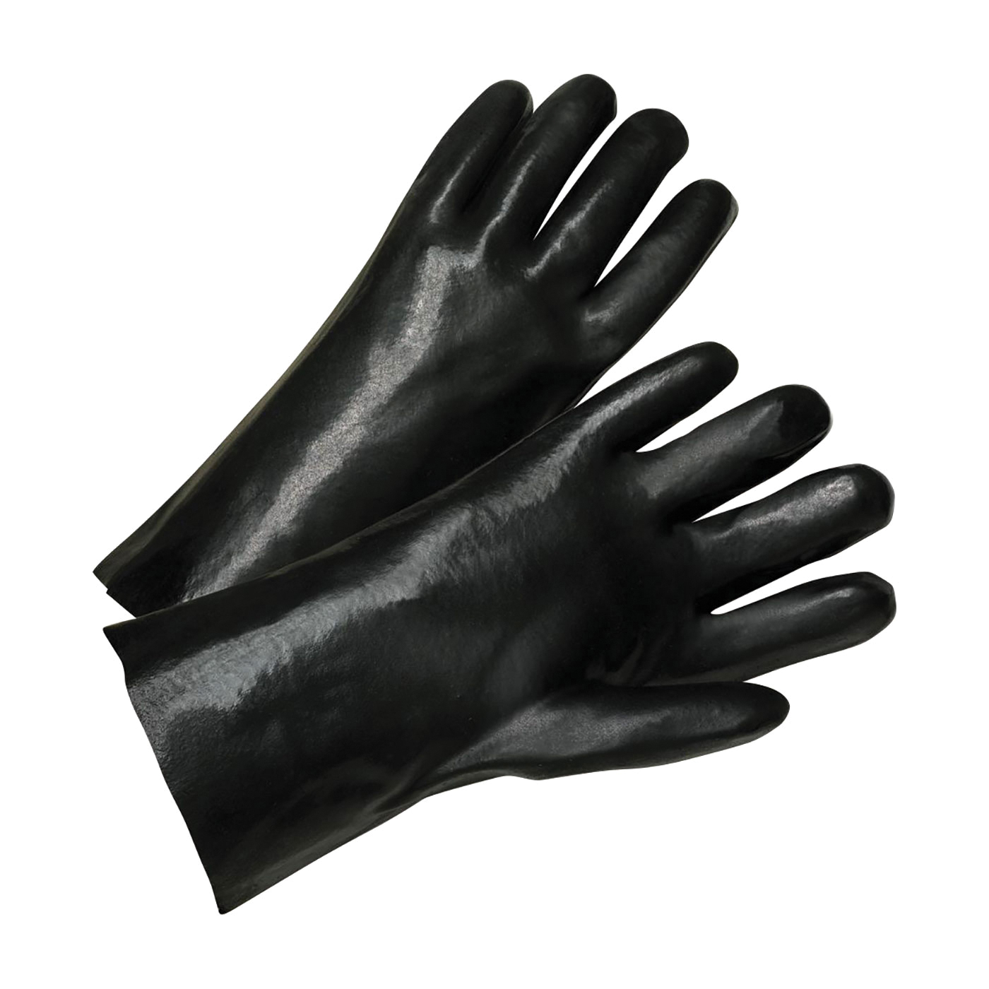 GLOVES CHEMICAL RESISTANT L PVC BK PAIR