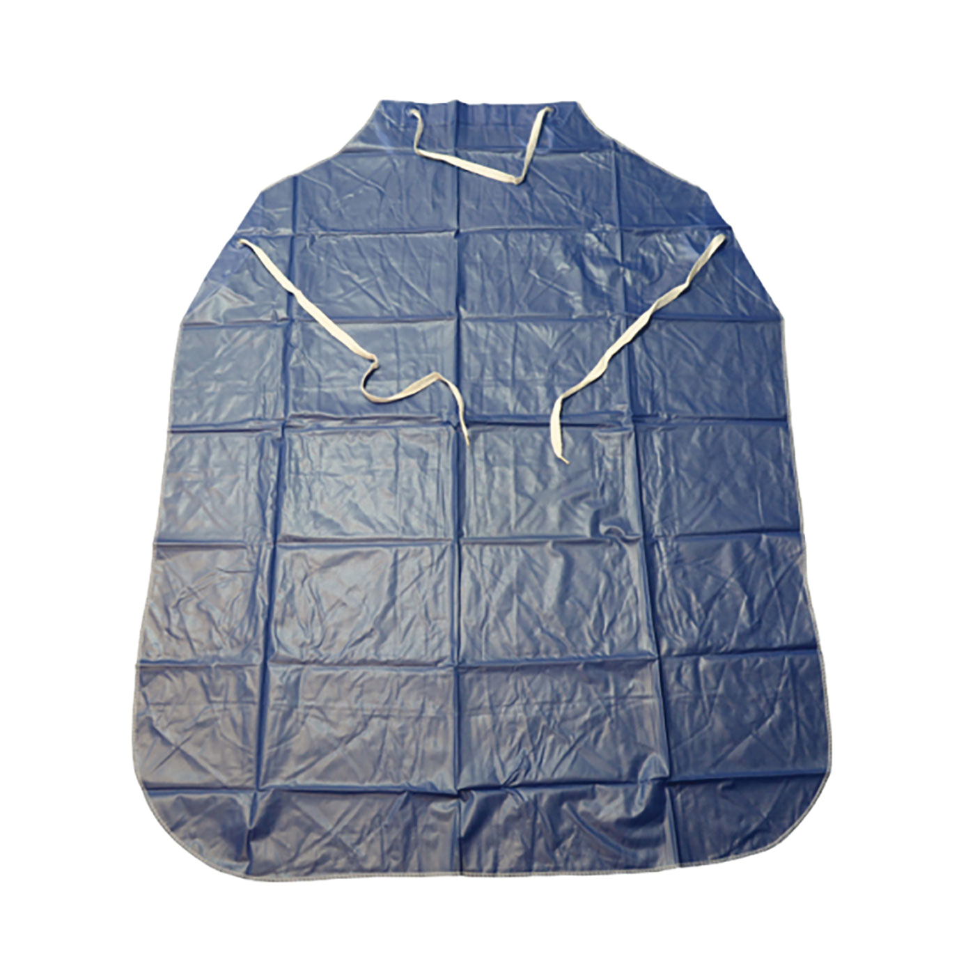 APRON BIB BL VINYL 45IN 35IN WAIST TIE
