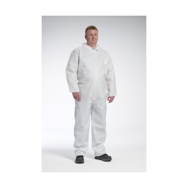 COVERALL DISPOSABLE 3XL WHT POL THN/PP