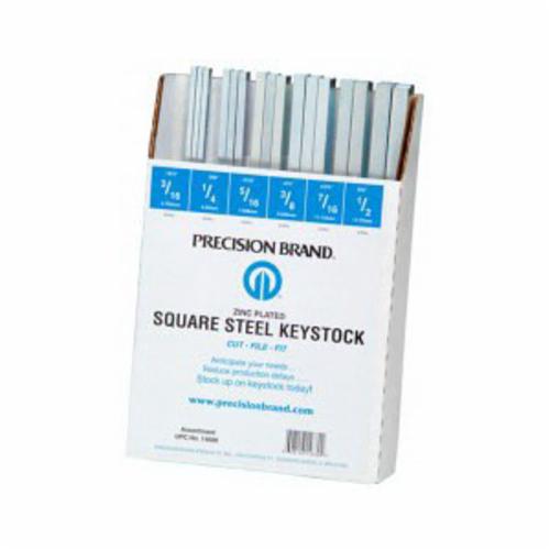 ASSORTMENT KEYSTOCK SQ 32 STL ZN PLTD