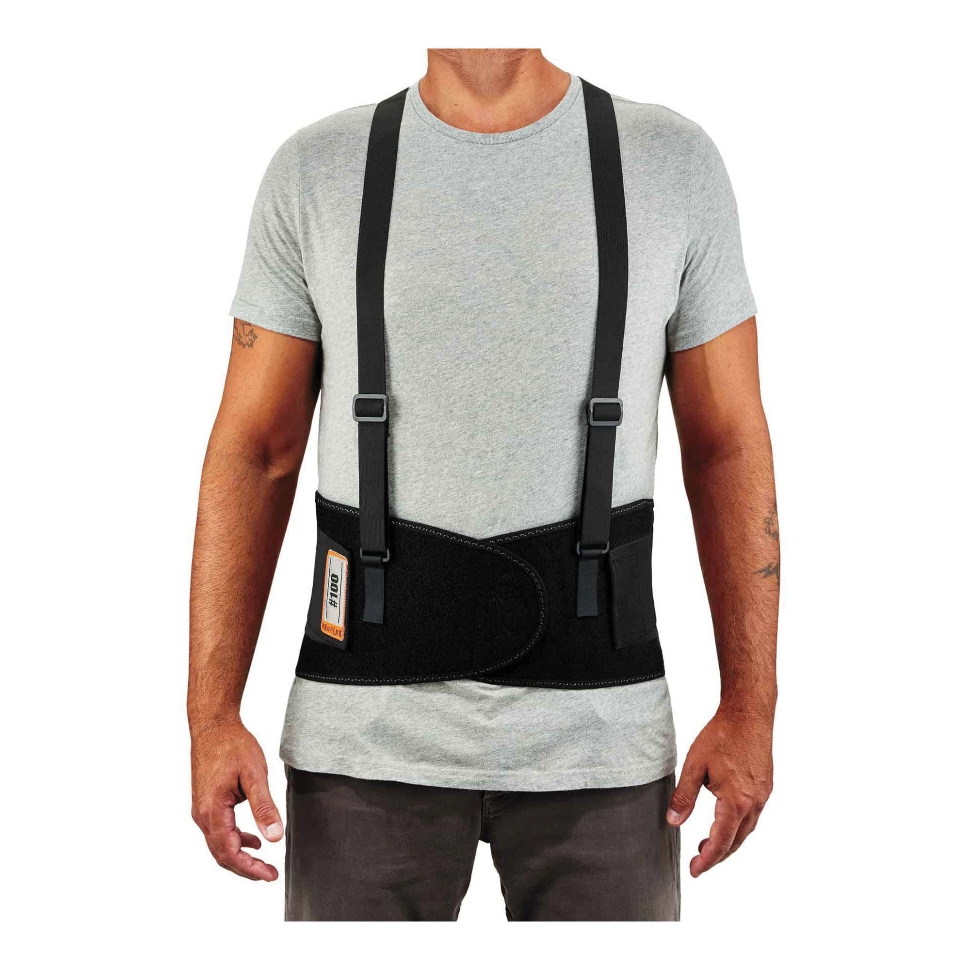 SUPPORT BK ECON 3XL 46-52IN 8INW BLK