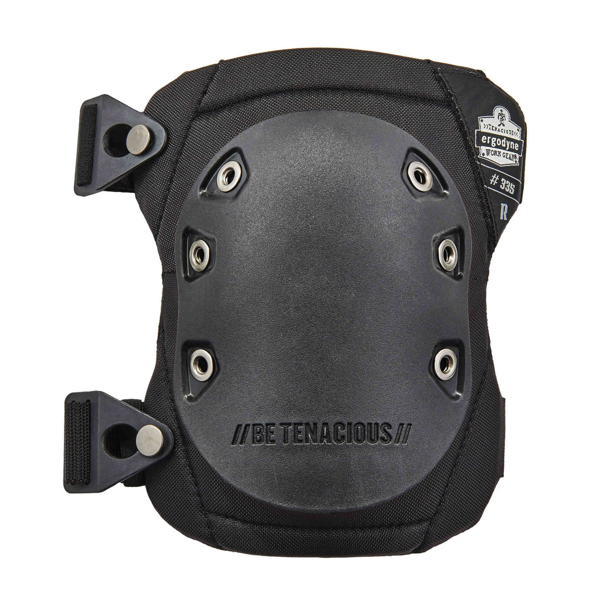 PAD KNEE UNIV NBR FOAM BUCKLE BLK RUBB