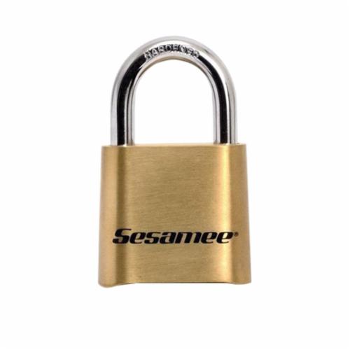 PADLOCK SFTY KYLS BRS 5/16IN BLK/SIL 1IN