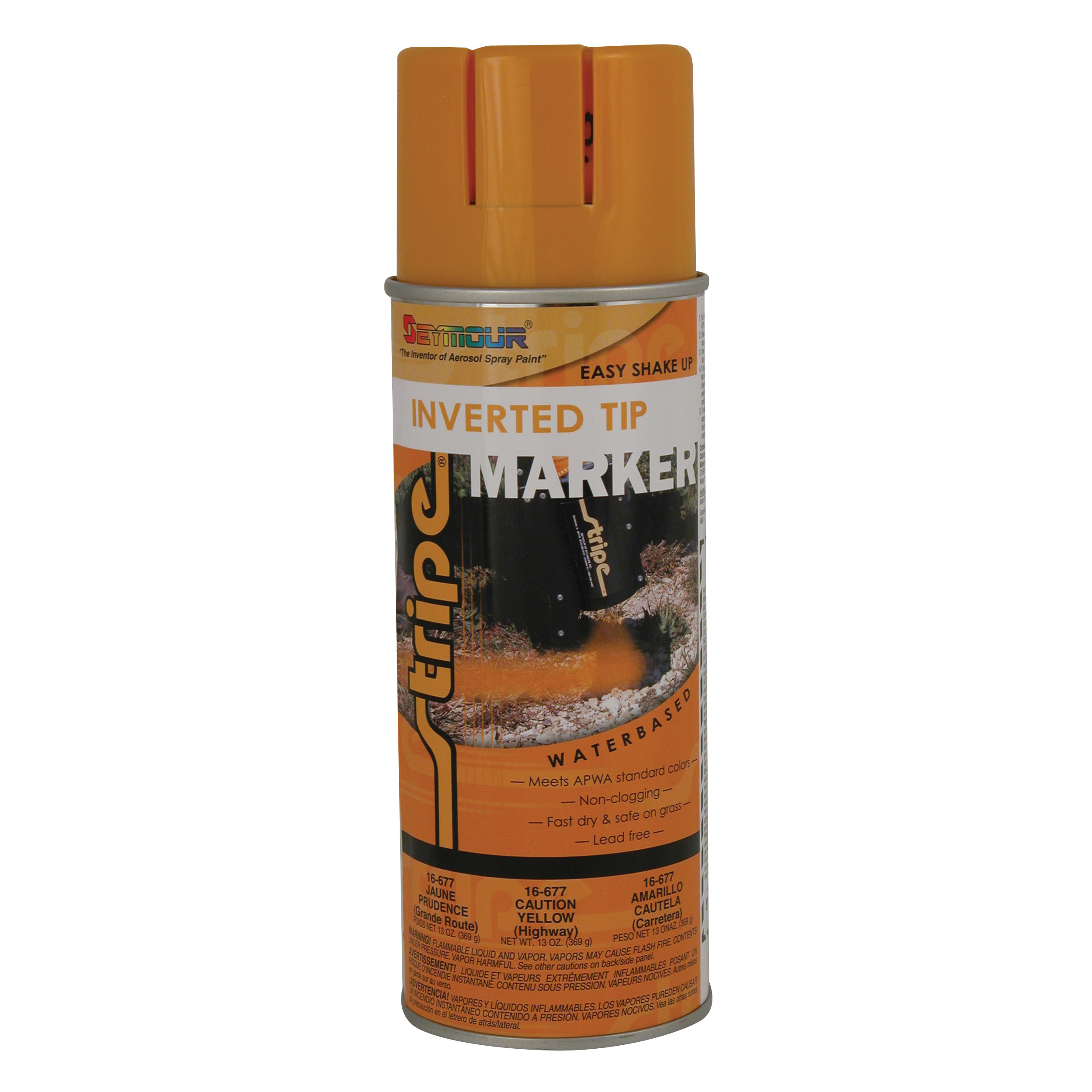 PAINT SPRAY 16OZ AEROSAL SPRAY CAUT YEL