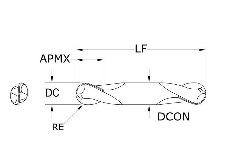 1/2 EM 2FL BN SER 15B 1/2X1/2X5/8X3