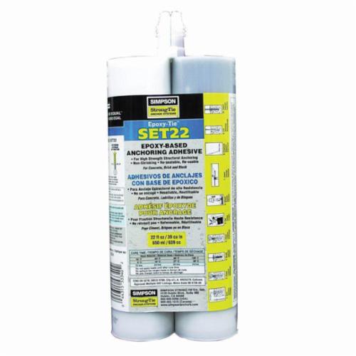 ADHESIVE TIE EPOXY 22OZ TUBE WHT 24HR