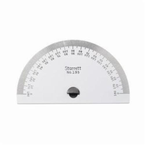 PROTRACTOR 0-180DEG 3-9/32IN STL PL