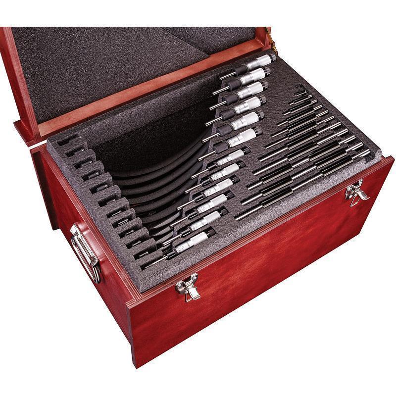 SET MICROMETER OUT 12 PC CARB SAT CHRM