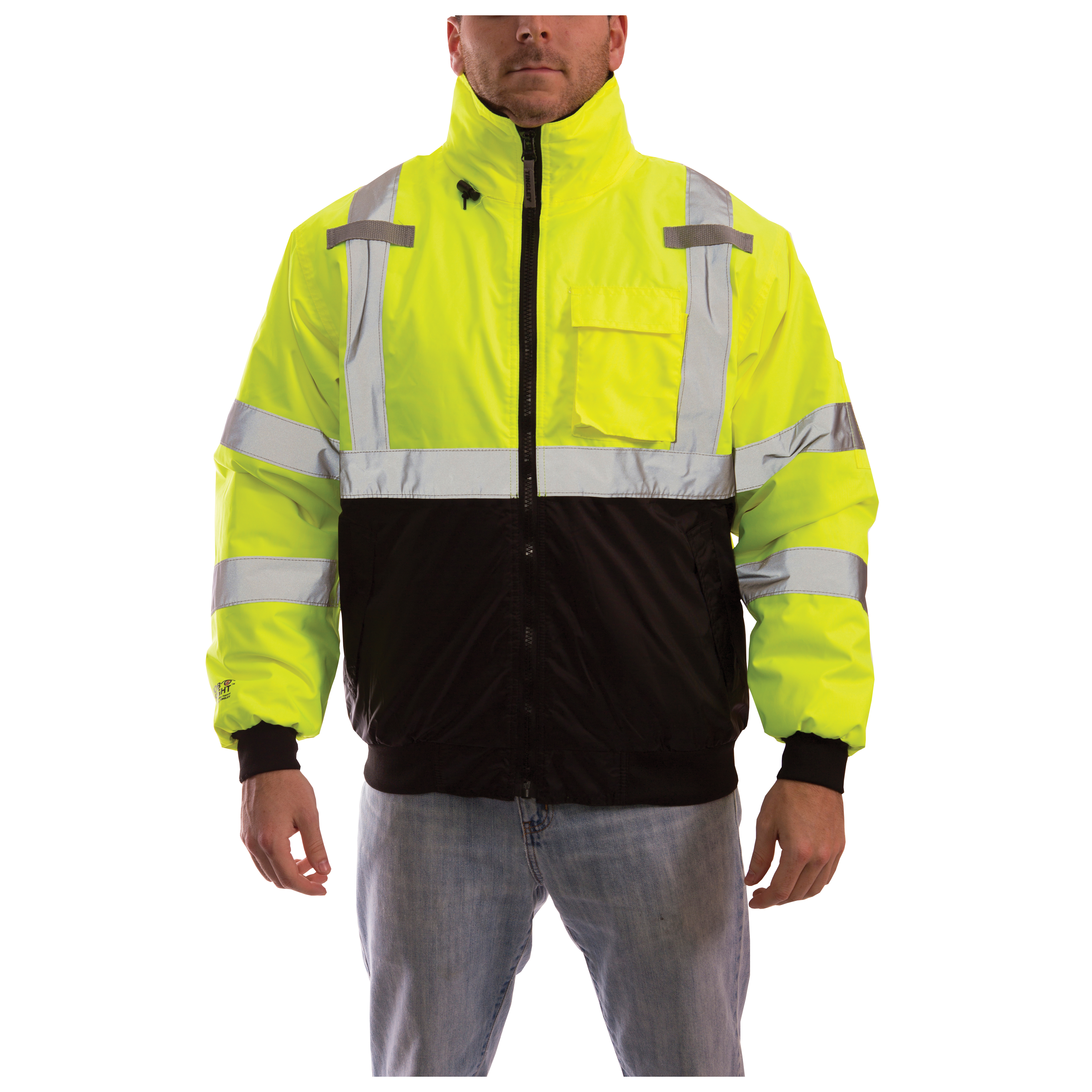 BOMBER CLASS 3 JACKET LIME/BLACK SZ 3X