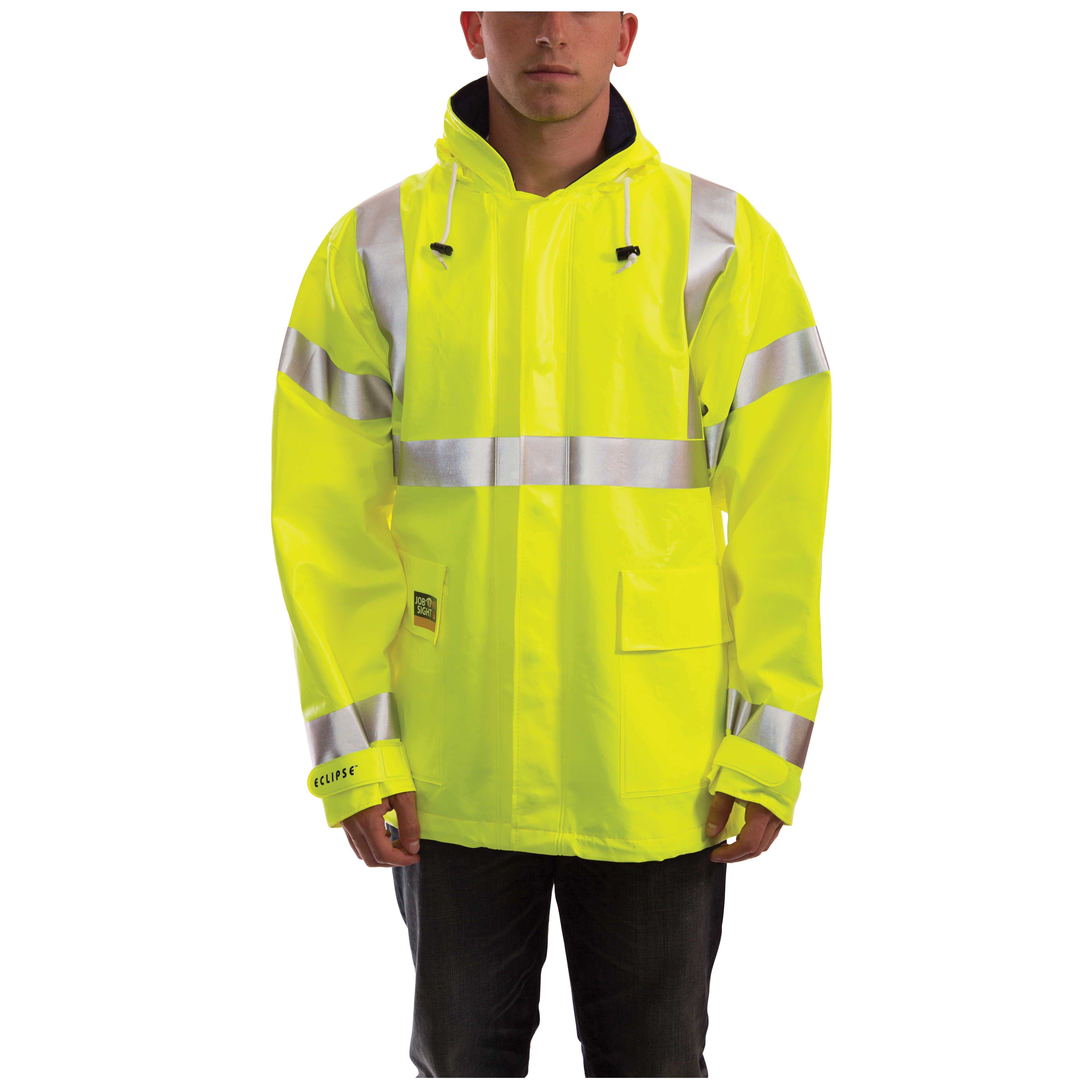 ECLIPSE CLASS 3 JACKET W/HOOD LIME SZ L