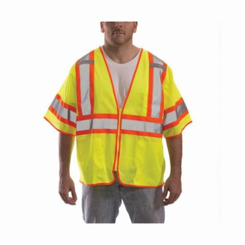 ANSI 107 CLASS 3 SAFETY VEST LIME SZ SL