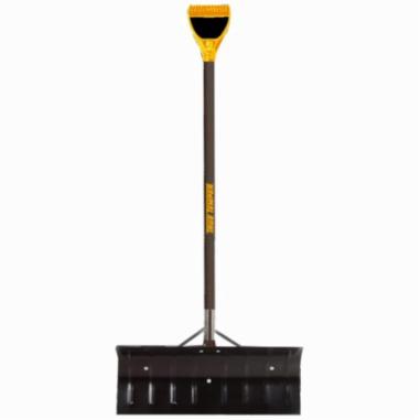 PUSHER SNOW STL D-GRIP STRAIGHTHDL HDWD