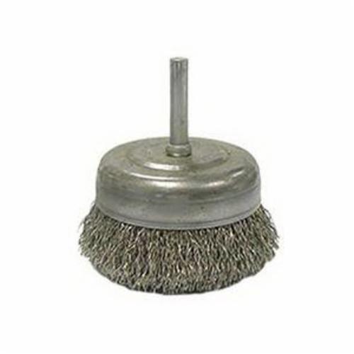 BRUSH CUP 2-1/2IN 0.008IN CRIMPED SST