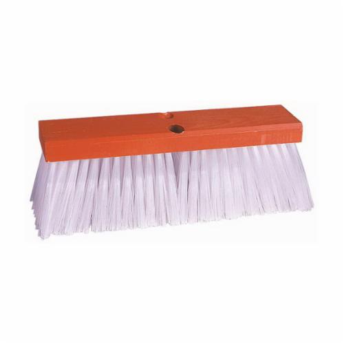 BROOM PSH 16IN 4IN POLYP WHT LACQD HDW