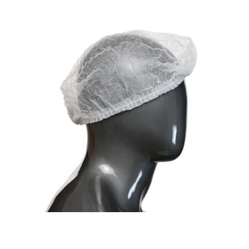 CAP BOUFFANT DISPOSABLE 18IN WHT