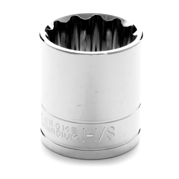 SOCKET 1/2IN 1-1/8IN 12 CRVAN ALY STL