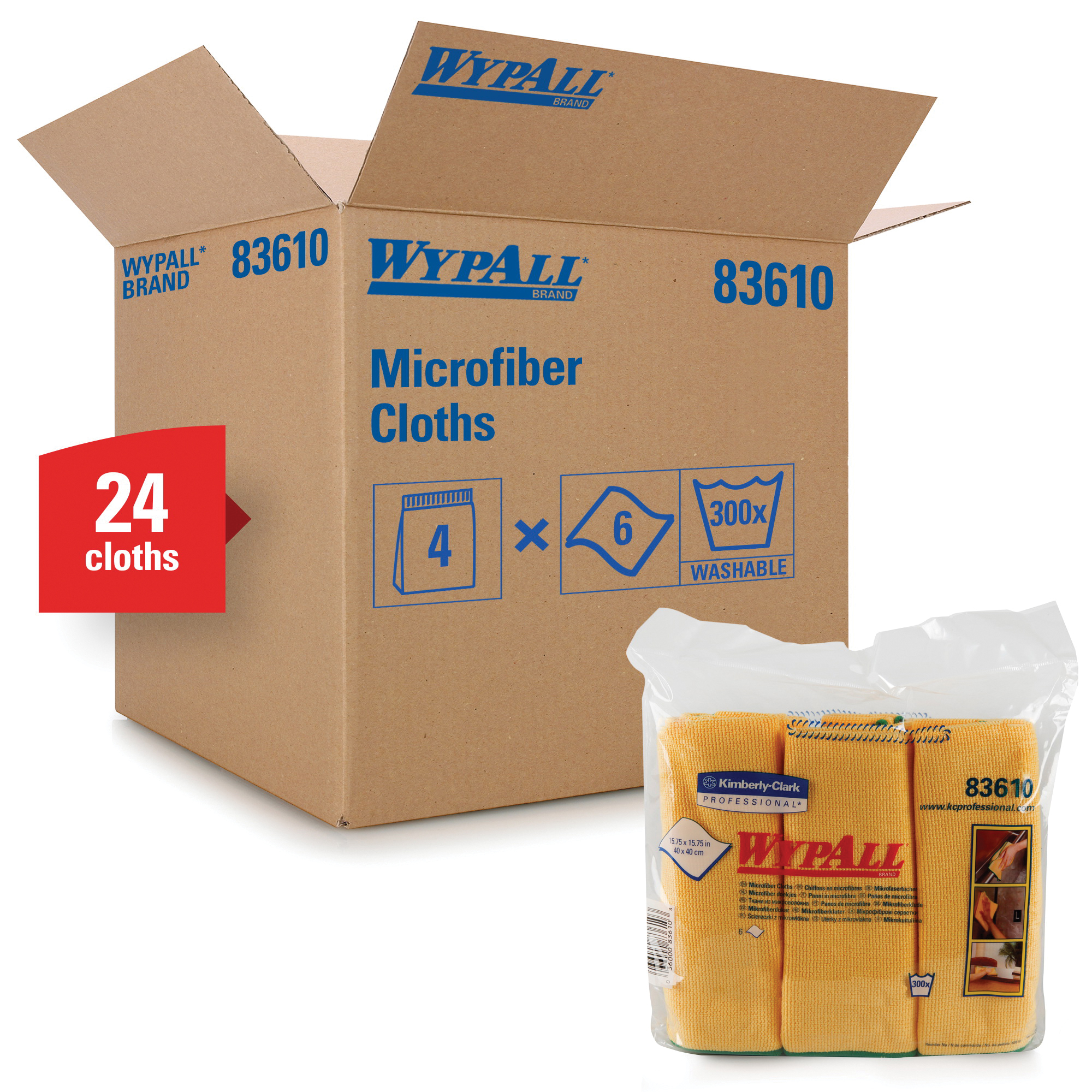 CLOTH PRP GENL 15-3/4X15-3/4IN 6 WIPES