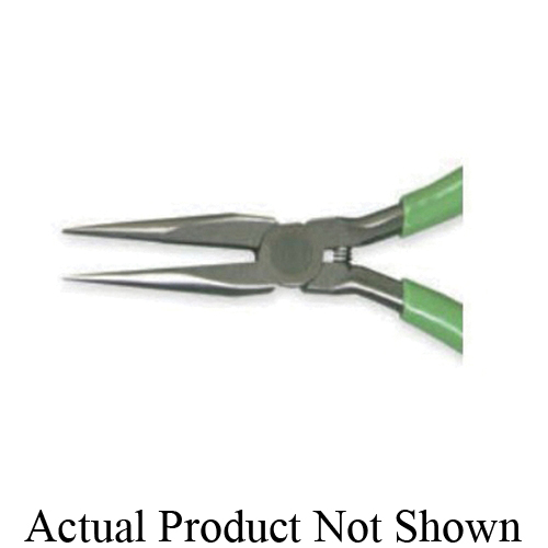 PLIER LONG NOSE SERRATED/STR 1-3/16IN BL